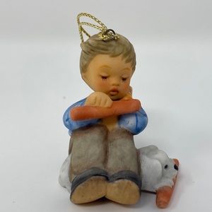 Berta Hummel Goebel Ornament Xmas Sharing Christmas Sweets Hand Painted 1997